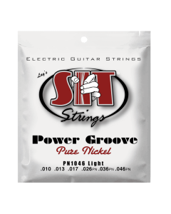 SIT PN1046 Power Groove Pure Nickel Light Electric Guitar Strings 10-46