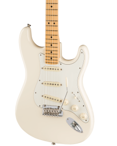 Fender American Pro Stratocaster Electric Guitar. Maple FB, Olympic White