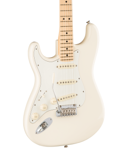 Fender American Pro Stratocaster Left-Hand Electric Guitar. Maple FB, Olympic White