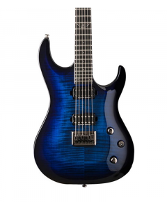 Washburn PXMTR20 Parallaxe Trevor Rabin Electric Guitar. Transparent Dark Blue