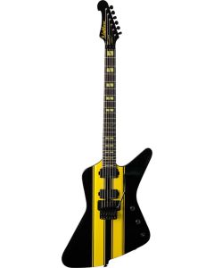 Washburn PXZ-MS2FR Parallaxe Michael Sweet Signature Priestess Electric Guitar. Black and Yellow