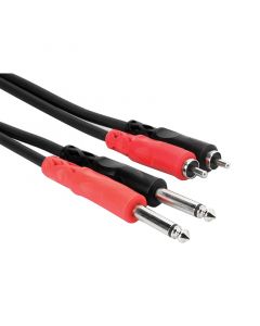 American DJ RC412 12' Dual RCA to 1/4 Cable