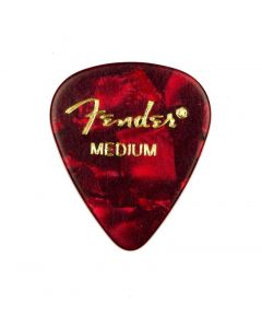 Fender 351 Premium Celluloid Guitar Picks Red Moto Medium 12PK