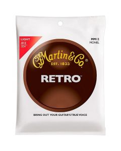 Martin MM12 Retro Monel Acoustic Guitar Strings, Light, 12-54