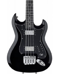 Hagstrom H8II-BLK Retroscape H8-II 8-String Bass Guitar. Black
