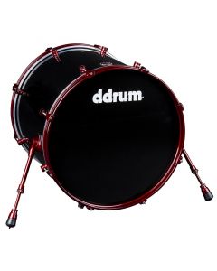 ddrum Reflex 20x22 Bass Drum. Black Red