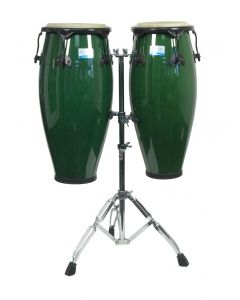 Rhythm Tech RT5505 Eclipse Conga Set with Stand. Green Finish