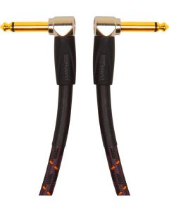 Roland Gold Series RIC-G3AA 1/4" Angled/Angled Instrument Cable 3 ft. Black