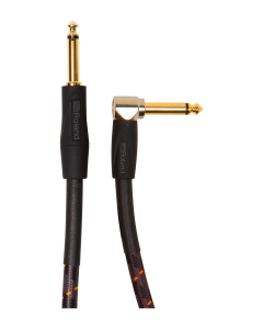 Roland Gold Series RIC-G10A 1/4" Angled/Straight Instrument Cable 10 ft. Black