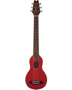 Washburn RO10STRK Rover Acoustic Guitar W/ Gig Bag Trans Red