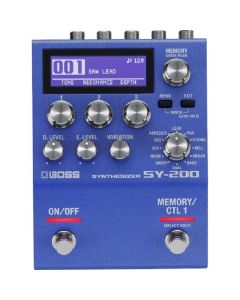 BOSS SY-200 Synthesizer Effects Pedal Blue