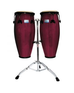 Rhythm Tech RT5503 Eclipse Conga Set with Stand Wine Red