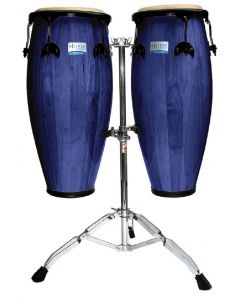 Rhythm Tech RT5504 Eclipse 10" & 11" Blue Conga Set w/ Stand
