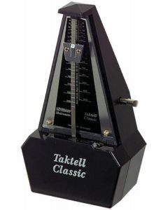 Wittner 829161 Taktell Classic Series. Plastic Casing Black and Silver No Bell