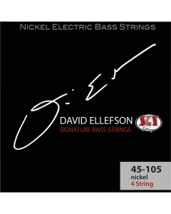 SIT DE45105L David Ellefson Power Wound 4-String Bass Guitar Strings 45-105