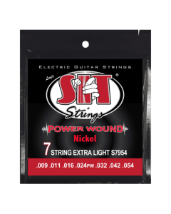 SIT Strings 7 String Power Wound Nickel SS7954 Electric Guitar Strings - Extra Light .09-.54