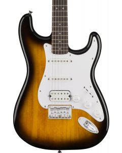 Squier Bullet Stratocaster HT HSS Electric Guitar. Laurel FB, Brown Sunburst