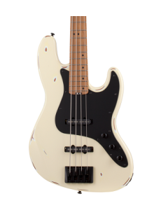 Schecter J-4 Sixx Electric Bass Worn Ivory.  TGF33