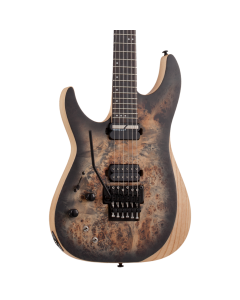 Schecter Reaper-6 FR S Electric Guitar. Left Handed Satin Charcoal Burst