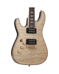 Schecter Omen Extreme-6 Electric Guitar. Left Handed Gloss Natural.  TGF33