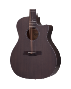 Schecter Orleans Studio Acoustic Electric Guitar.Satin See Thru Black