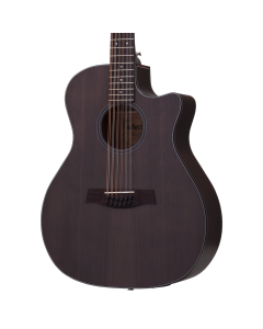 Schecter Orleans Studio-12 Acoustic Electric Guitar. Satin See Thru Black.  TGF33