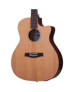 Schecter Deluxe Acoustic Electric Guitar. Natural Satin