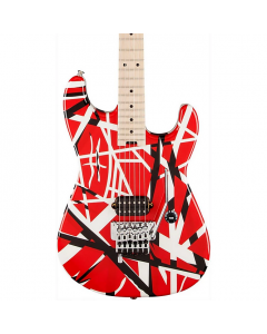 EVH Striped Series Electric Guitar. Red with Black Stripes