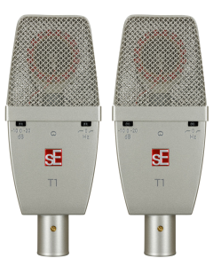 SE T1-PAIR Factory Matched Pair of T1 Large Diaphragm Condenser Microphones