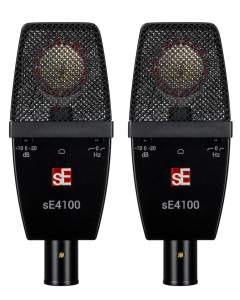 SE SE4100-PAIR Factory Matched Pair of SE4100 Large Diaphragm Condenser Microphones TGF33