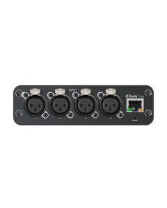 Shure ANI4IN-XLR 4-Input, XLR connectors, Mic/Line Dante Audio Network Interface with PEQ and Audio Summing