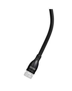 Shure MX202BP/S Supercardioid - Black Mini-Condenser for Overhead Miking, 30' Unterminated Cable, Plate Mount Preamp with Screw Terminals