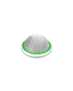 Shure MX395W/C-LED White Button Mic, Cardioid, remoteable LED, 5-Pin XLR (Female Connector Included)