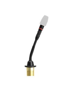 Shure MX405R/N 5" Shock-Mounted Gooseneck, No Capsule, with LED ring, includes surface mount preamplifier