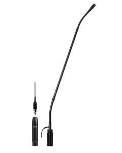 Shure MX418SE/N No Cartridge-18" Gooseneck Condenser Microphone, Shock Mount, Flange Mount, 10 Side-Exit (or Bottom-Exit) Cable, Snap-Fit Foam Windscreen, In-Line Preamp