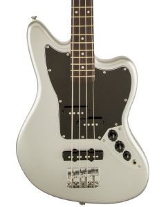 Squier Vintage Modified Jaguar Bass Special SS Short Scale Silver Rosewood Fretboard