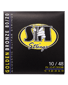 SIT GB1048 Golden Bronze 80/20 Acoustic Strings Extra Light 10-48