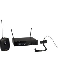 Shure SLXD14/98H-G58 Wireless System with SLXD1 and Beta 98H/C Mini Instrument Microphone. G58 Band