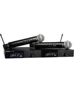 Shure SLXD24D/SM58-H55 Dual Wireless System with 2 SM58 Microphones. H55 Band