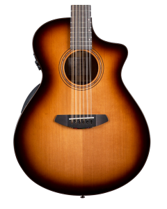 Breedlove Solo Pro Concert 12 String CE Acoustic Electric Guitar. Edgeburst Red Cedar African Mahogany