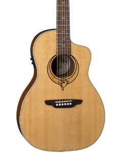 Luna Heartsong Parlor Acoustic-Electric Guitar w/USB