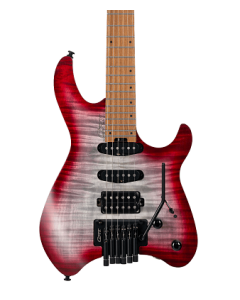 Cort Space 6GTR Multi-Scale Electric Guitar w/Gig-bag. Semi Gloss Trans Black