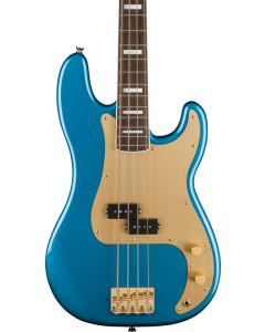 Squier 40th Anniversary Precision Bass, Gold Edition, Laurel Fingerboard, Gold Anodized Pickguard, Lake Placid Blue