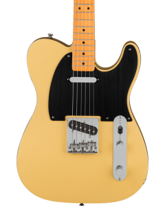 Squier 40th Anniversary Telecaster Electric Guitar, Vintage Edition, Maple Fingerboard, Black Anodized Pickguard, Satin Vintage Blonde