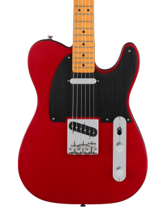 Squier 40th Anniversary Telecaster Electric Guitar, Vintage Edition, Maple Fingerboard, Black Anodized Pickguard, Satin Dakota Red