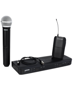 Shure BLX1288/CVL-J11 Wireless Combo System with PG58 Handheld and CVL Lav Mic. J11 Band