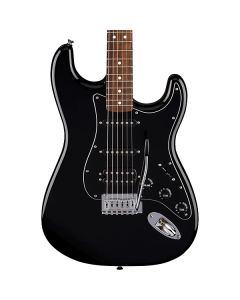 Fender Standard Stratocaster HSS Electric Guitar. Laurel Fingerboard, Black Pickguard, Black