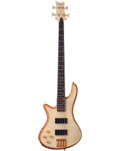 Schecter Stiletto Custom-4 Electric Bass. Left Handed Natural Satin.  TGF33