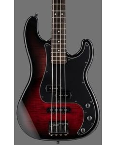 ESP LTD Surveyor 204DX Electric Bass. Red Burst