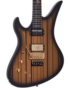 Schecter Synyster Custom-S Electric Guitar. Left Handed Satin Gold Burst (SGB).  TGF33